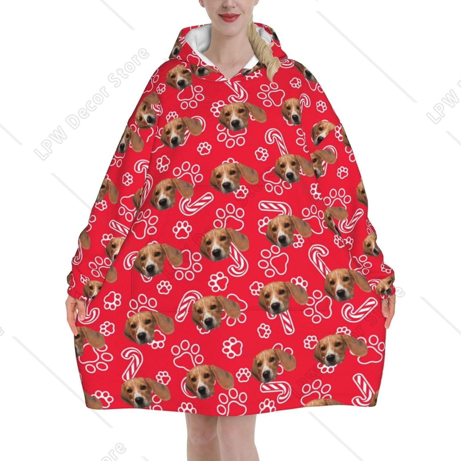 Home Textiles Photos - Manta usable personalizada con capucha, sudadera