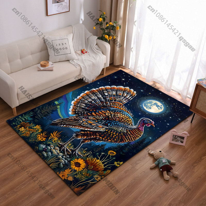Home Textiles Turkey - Alfombra con diseño de flores de