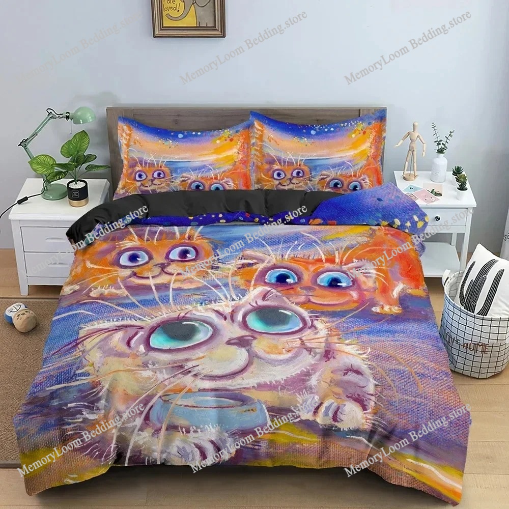 Home Textiles Trends - Juego de cama de gato de