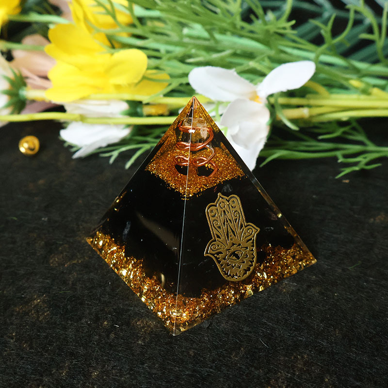 Pirámide de Orgonita de Obsidi - Home & Hotel Textiles Private Limited reseña y precio