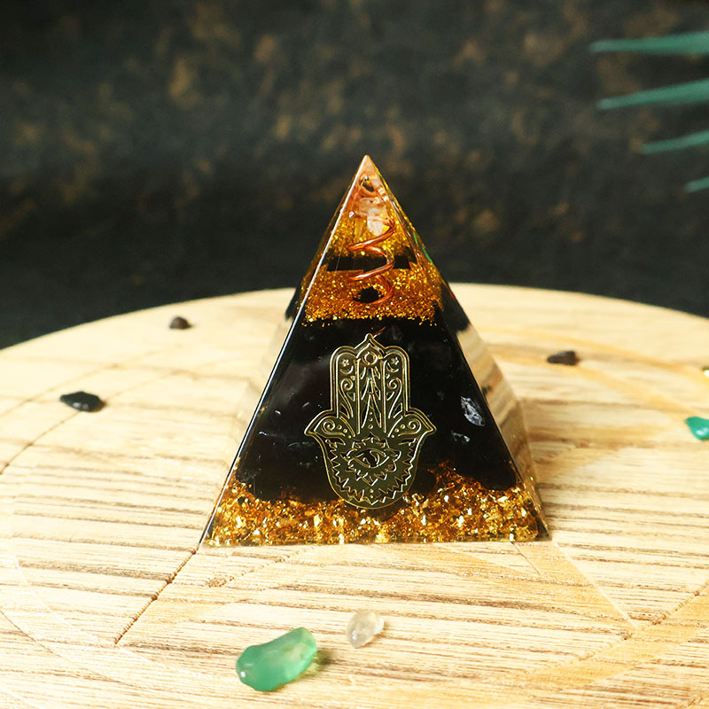 Pirámide de Orgonita de Obsidi - Home & Hotel Textiles Private Limited reseña y precio