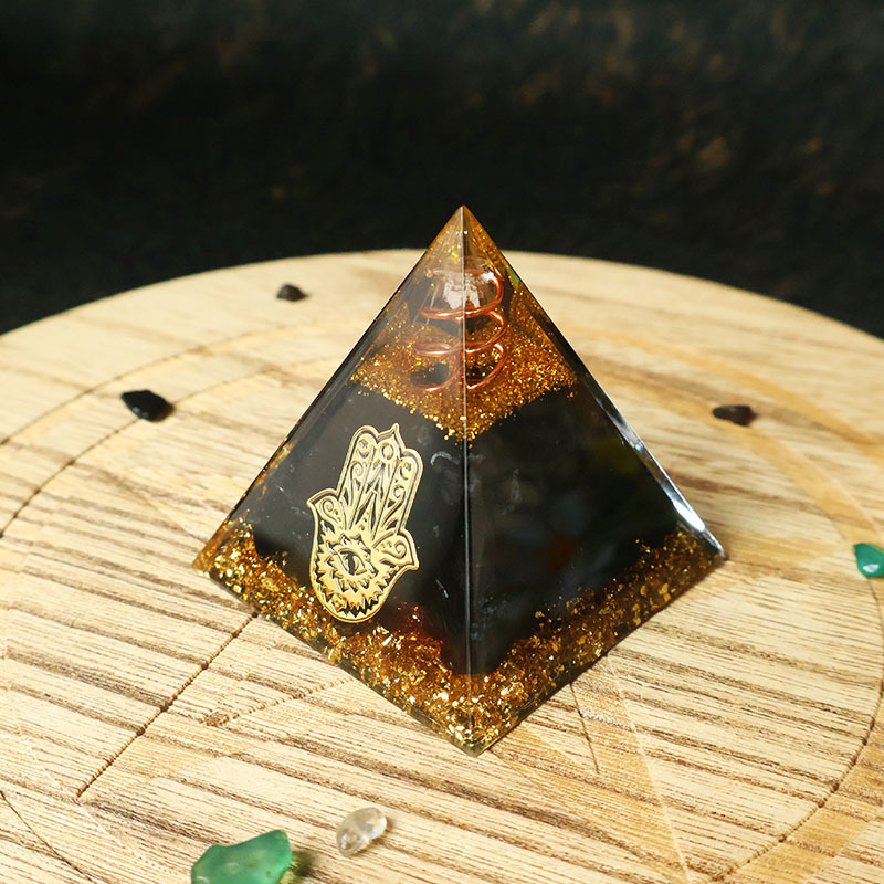 Pirámide de Orgonita de Obsidi - Home & Hotel Textiles Private Limited reseña y precio