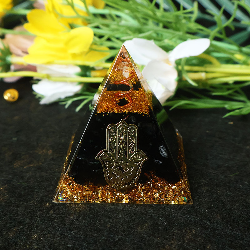 Pirámide de Orgonita de Obsidi - Home & Hotel Textiles Private Limited reseña y precio