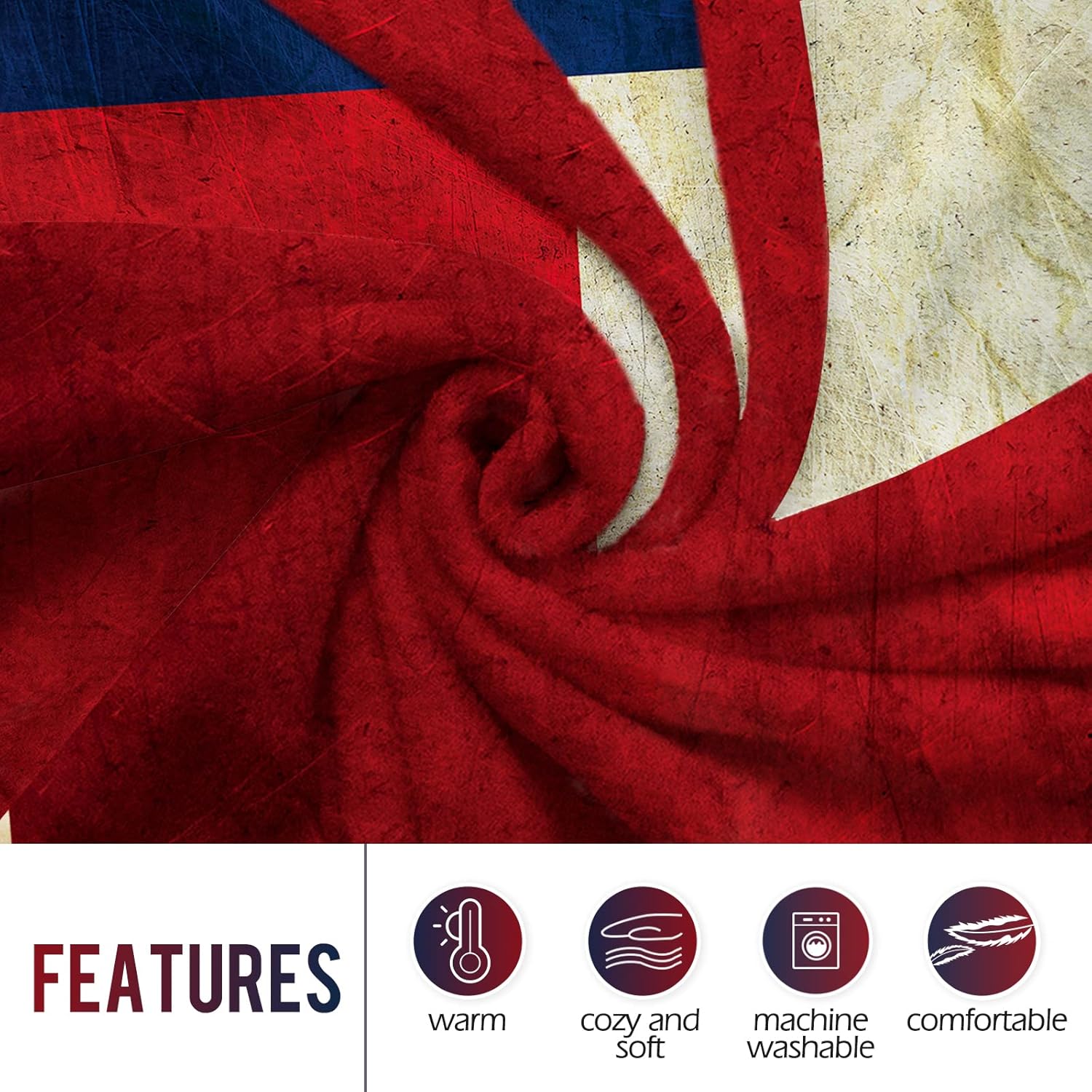 Manta con bandera de Levens Te - Home And Textiles reseña y precio