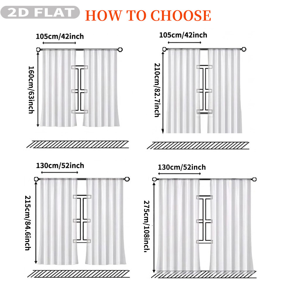 Cortinas Transparentes Planas  - Home And Textiles reseña y precio
