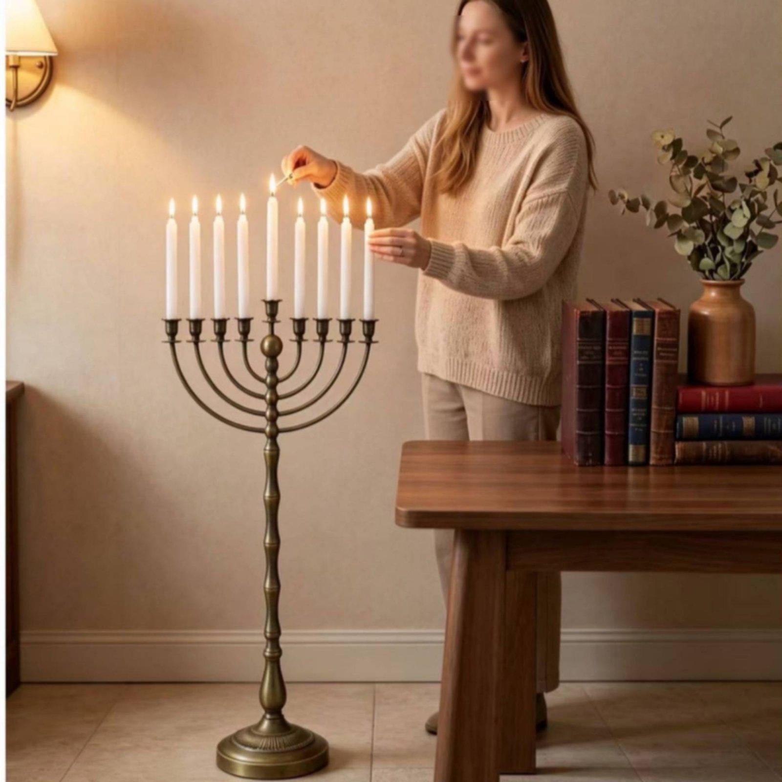 Candelabro Antiguo de Bronce,  - Home & Hotel Textiles Private Limited reseña y precio