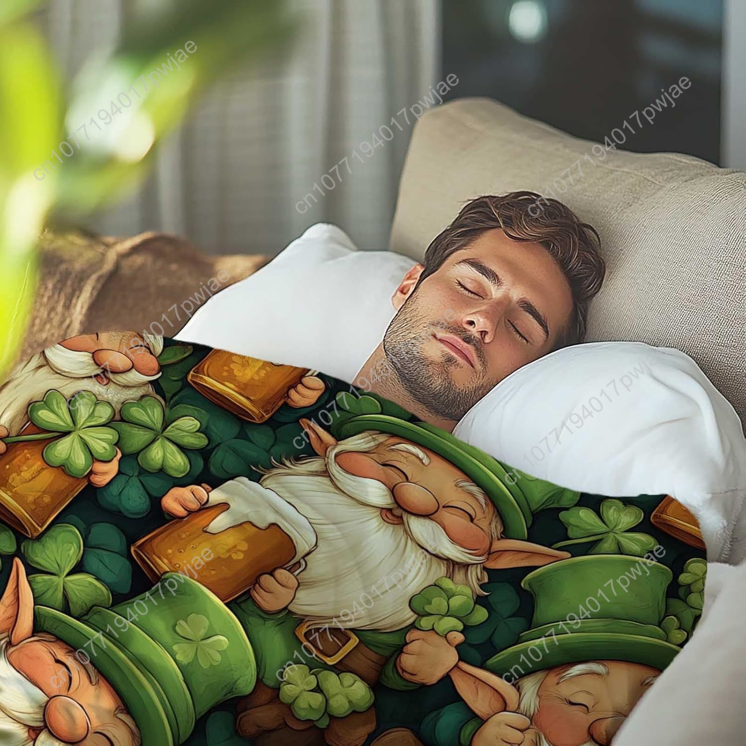 Manta de gnomo del Día de San  - Home Textiles Today reseña y precio